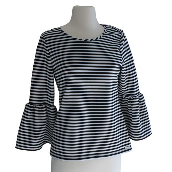 Calvin Klein Striped Shirt Blouse (flaw, size tag missing) - Picture 1 of 8